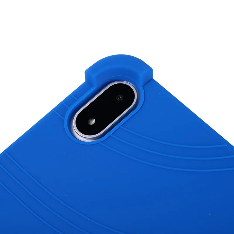 For Oppo Pad 5 Pro Tablet Case Adjustable Kickstand Silicone Tablet Protective Cover - Dark Blue