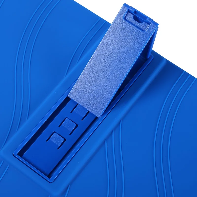 For Oppo Pad 5 Pro Tablet Case Adjustable Kickstand Silicone Tablet Protective Cover - Dark Blue