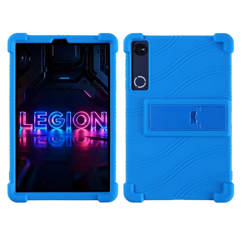 For Lenovo Legion Y700 (Gen 5) Tablet Case Adjustable Kickstand Silicone Tablet Protective Cover - Dark Blue