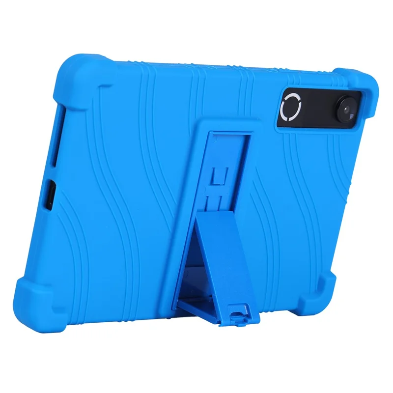For Lenovo Legion Y700 (Gen 5) Tablet Case Adjustable Kickstand Silicone Tablet Protective Cover - Dark Blue