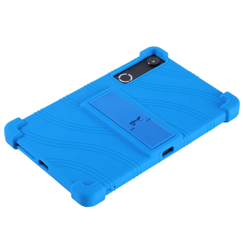 For Lenovo Legion Y700 (Gen 5) Tablet Case Adjustable Kickstand Silicone Tablet Protective Cover - Dark Blue