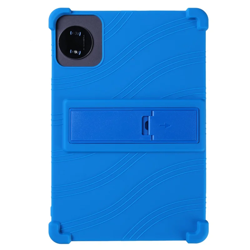 For Teclast P50T Tablet Case Adjustable Kickstand Silicone Tablet Protective Cover - Dark Blue