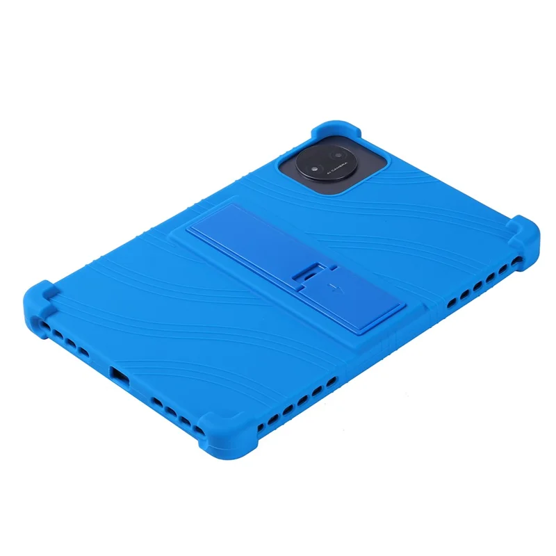 For Teclast P50T Tablet Case Adjustable Kickstand Silicone Tablet Protective Cover - Dark Blue