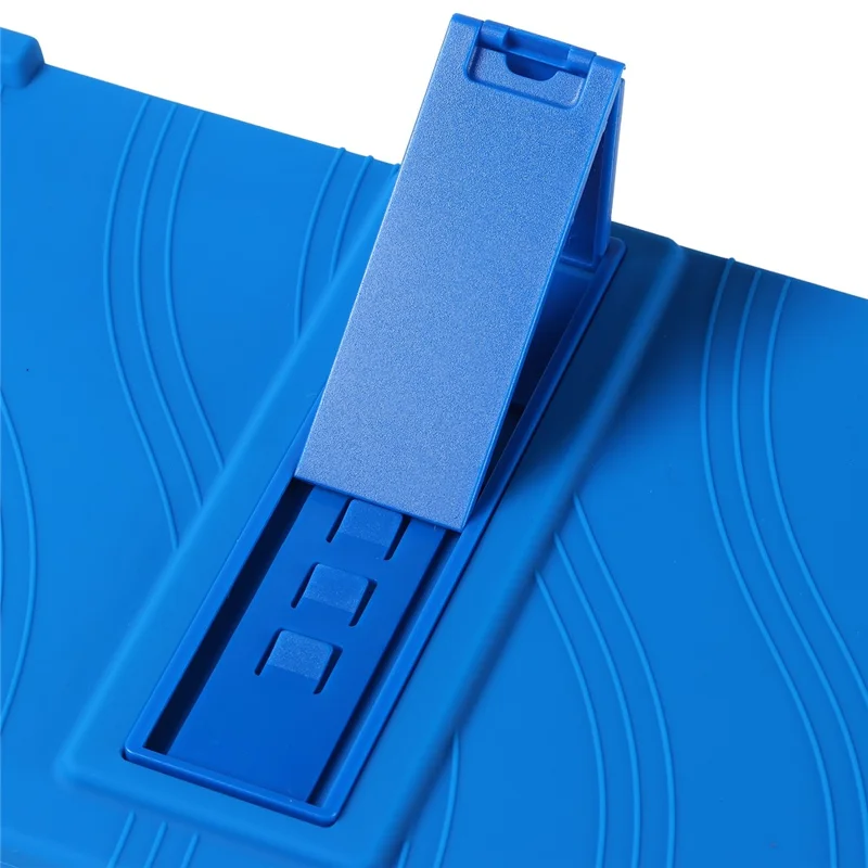 For Teclast P50T Tablet Case Adjustable Kickstand Silicone Tablet Protective Cover - Dark Blue