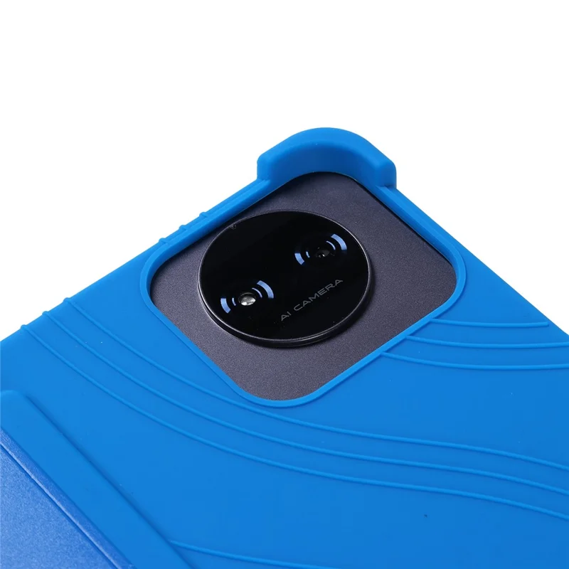 For Teclast P50T Tablet Case Adjustable Kickstand Silicone Tablet Protective Cover - Dark Blue