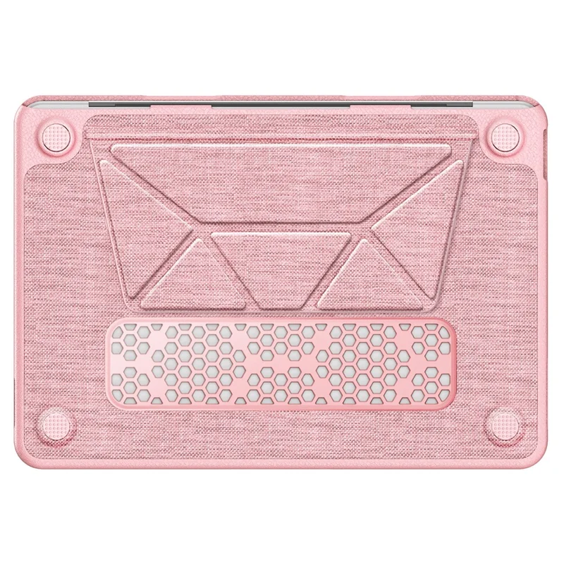 Capa de Laptop com Suporte para MacBook Neo 13 polegadas (2026) com Vista do Logotipo - Rosa