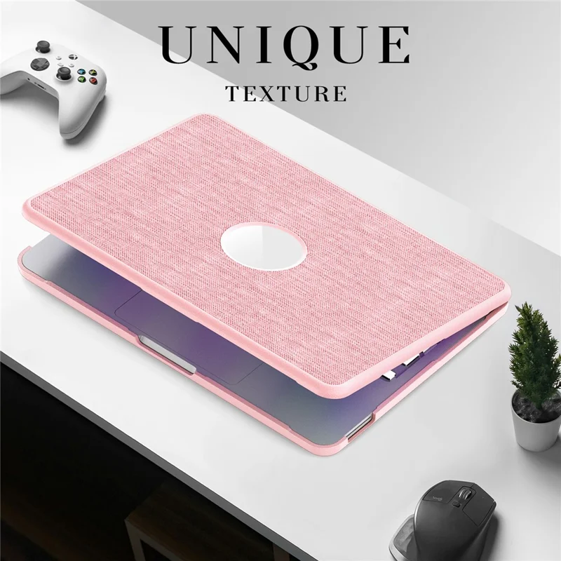Capa de Laptop com Suporte para MacBook Neo 13 polegadas (2026) com Vista do Logotipo - Rosa