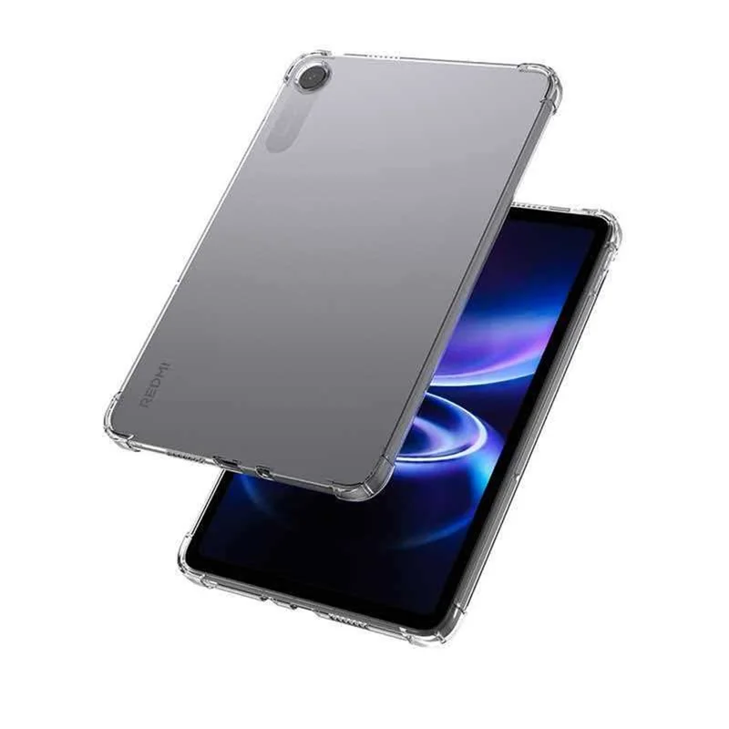 For Xiaomi Redmi Pad 2 9.7  /  Pad 2 SE Case TPU Drop-Resistant Clear Tablet Cover + Tempered Glass Screen Film