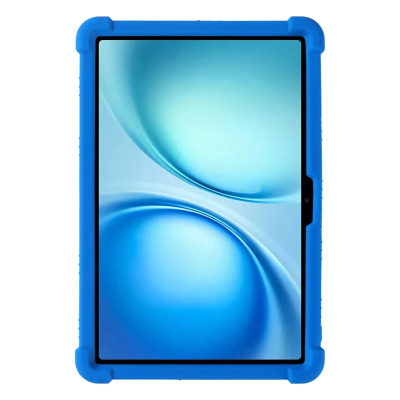 For Doogee Tab G5 Tablet Case Adjustable Kickstand Silicone Tablet Protective Cover - Dark Blue