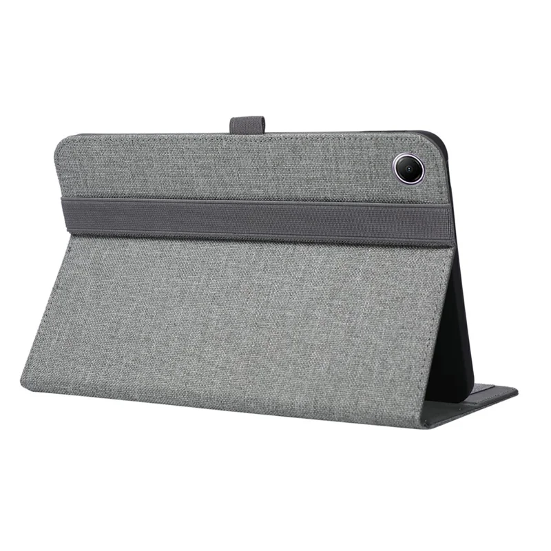 Tabletcover met standaard en kaarthouder voor Xiaomi Redmi Pad 2 9.7 / Pad 2 SE, stoffenstructuur lederen tabletcover - Grijs