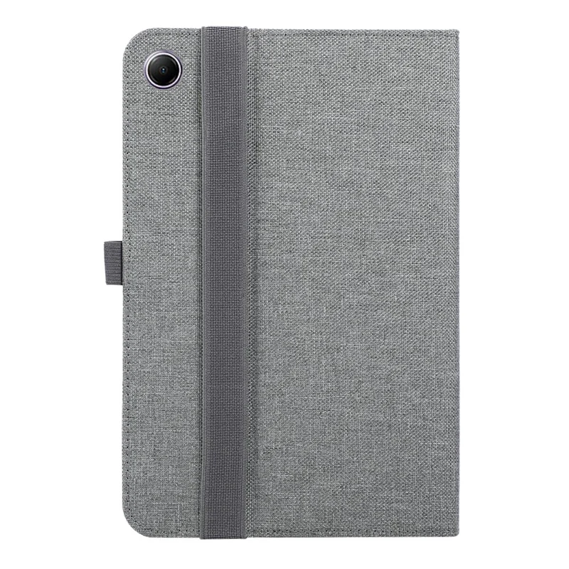 Tabletcover met standaard en kaarthouder voor Xiaomi Redmi Pad 2 9.7 / Pad 2 SE, stoffenstructuur lederen tabletcover - Grijs