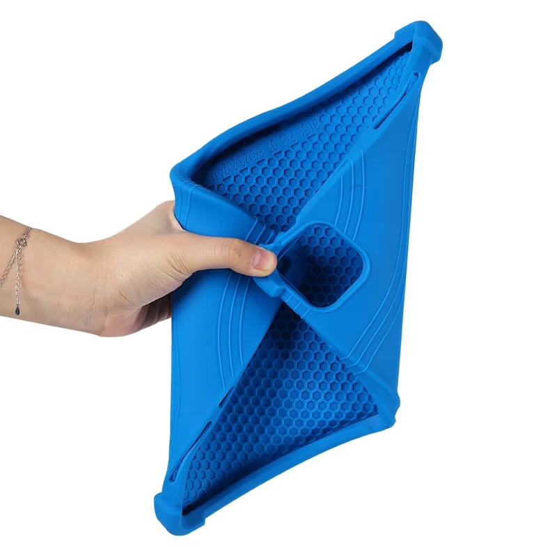 For Honor MagicPad 3 Pro 12.3 Tablet Case Adjustable Kickstand Silicone Tablet Protective Cover - Dark Blue