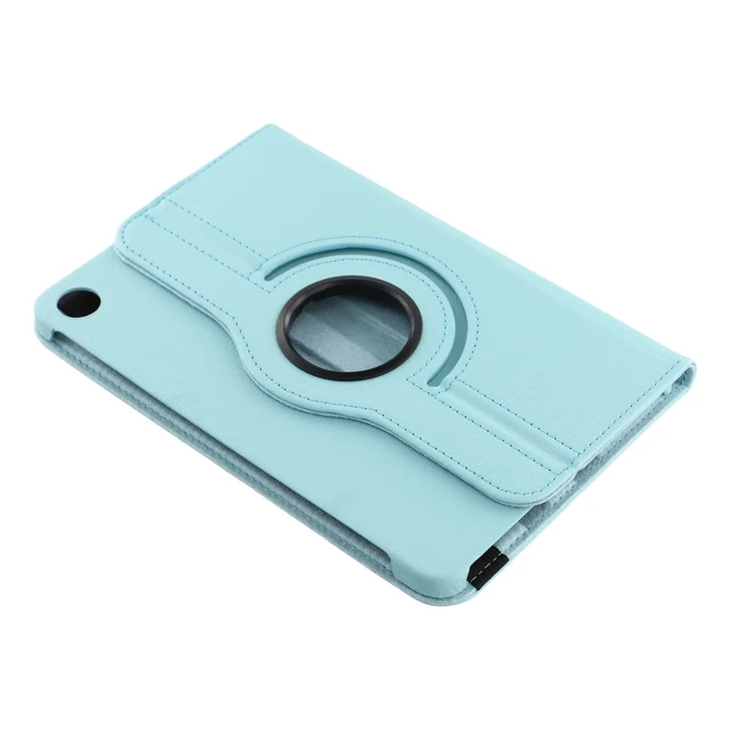 Für Xiaomi Redmi Pad 2 9,7 Zoll Hülle Drehbarer Ständer aus PU-Leder + PC-Tablet-Hülle mit Gummiband – Babyblau