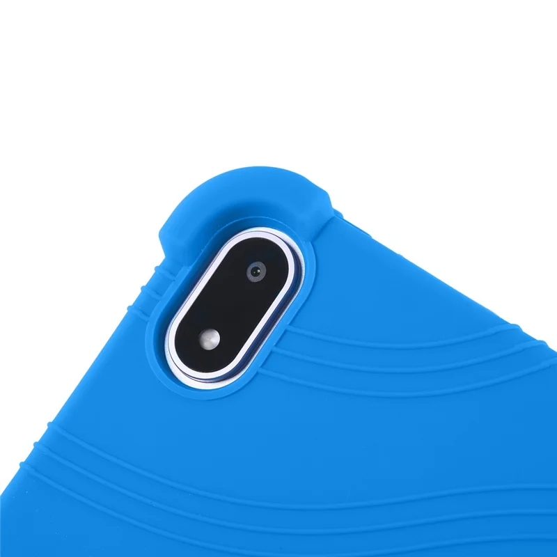 Capa para Oppo Pad Mini com Suporte Ajustável em Silicone Capa Protetora para Tablet - Azul Escuro