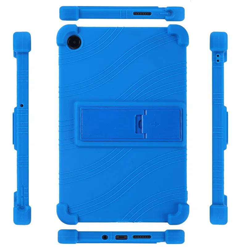 Etui na Xiaomi Redmi Pad 2 SE z regulowaną podpórką, silikonowa ochronna obudowa na tablet - ciemnoniebieska