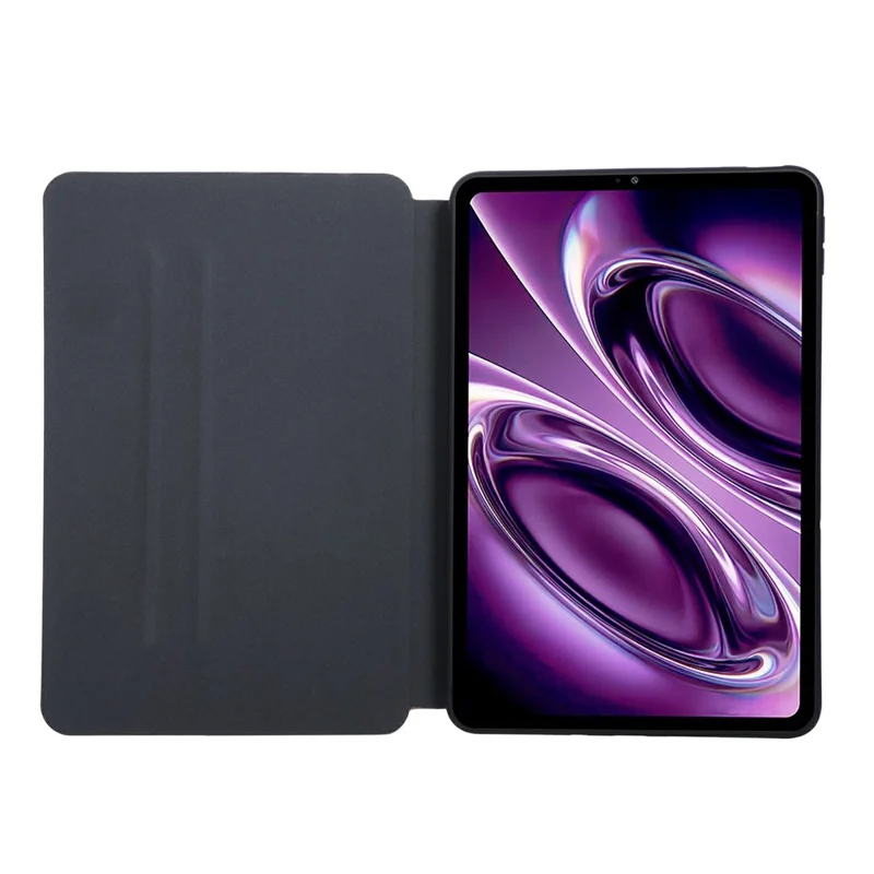 Voor Xiaomi Redmi Pad 2 9,7 / Pad 2 SE Schokbestendig Hoesje PU Leren Tabletcover met Stand - Zwart