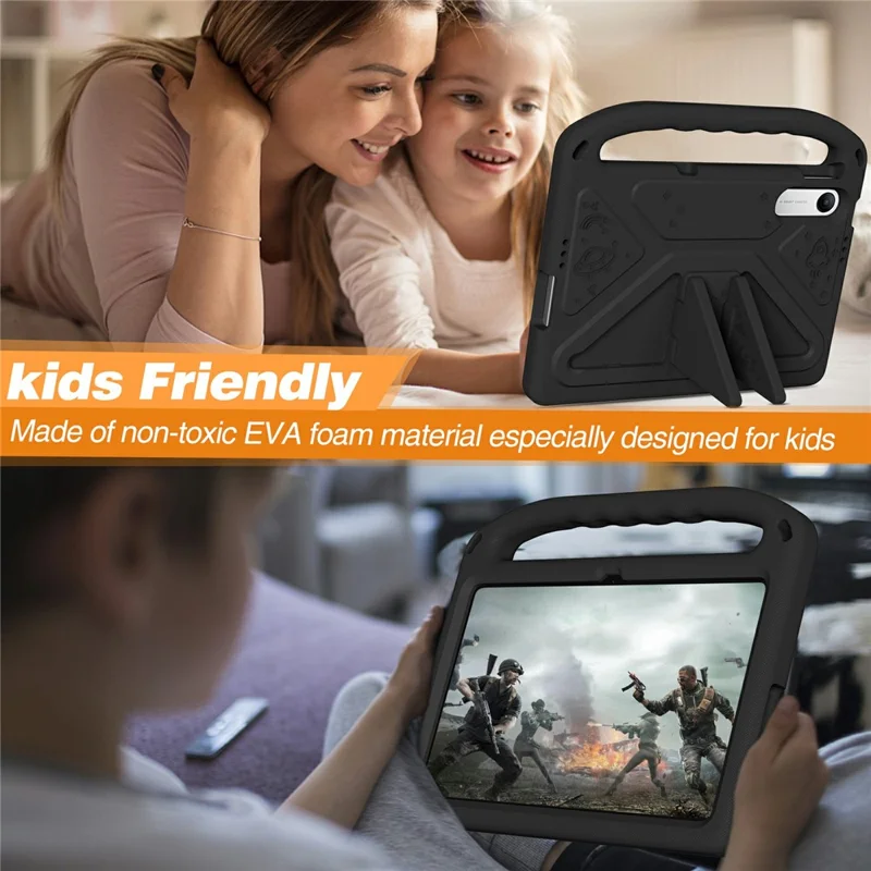 Handgriff-Tablet-Hülle aus EVA mit Ständer für Xiaomi Redmi Pad 2 SE / Pad 2 9,7 Zoll – Schwarz
