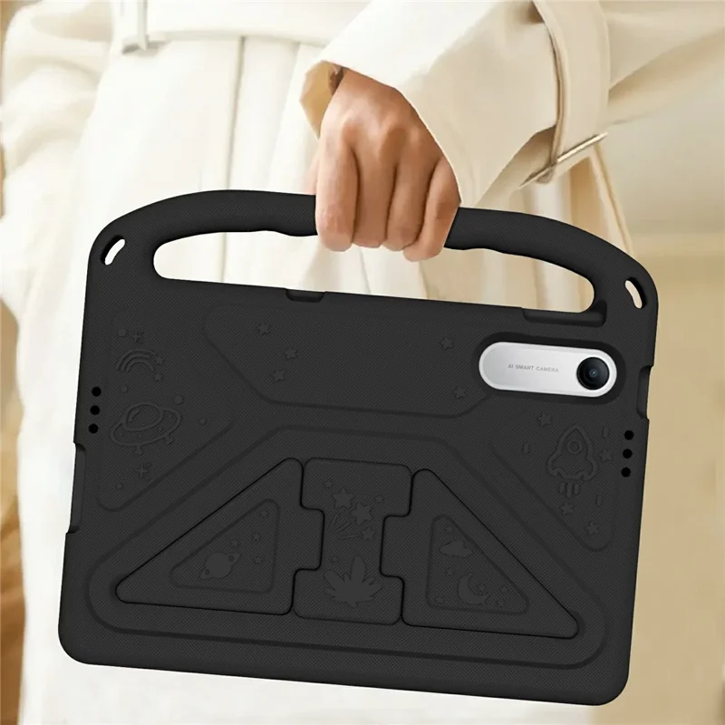 Handgriff-Tablet-Hülle aus EVA mit Ständer für Xiaomi Redmi Pad 2 SE / Pad 2 9,7 Zoll – Schwarz