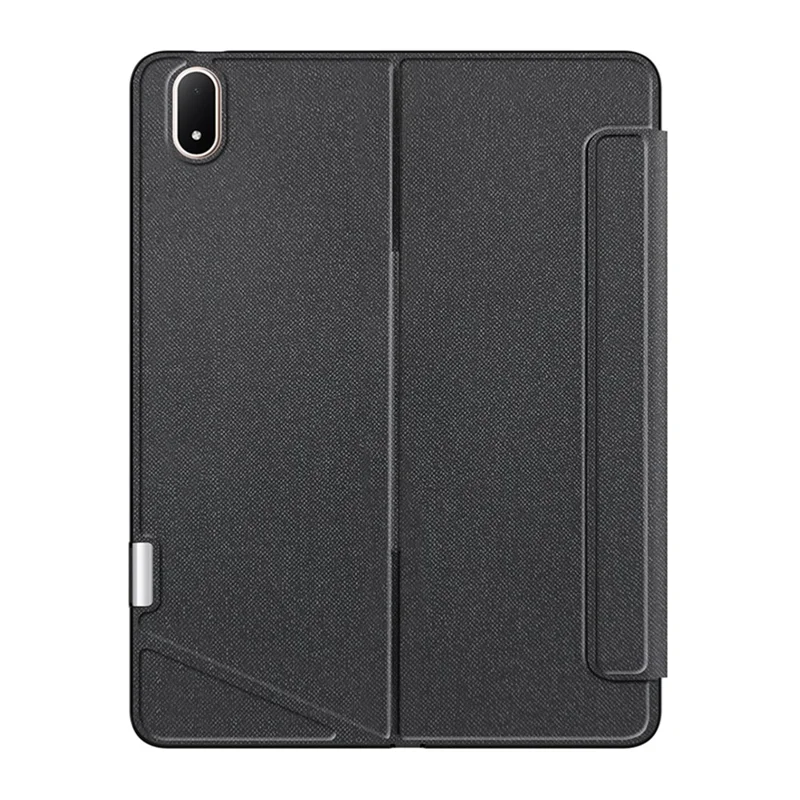 Funda de cuero para OnePlus Pad 3 Pro + teclado compatible con Bluetooth con retroiluminación y touchpad - Negro