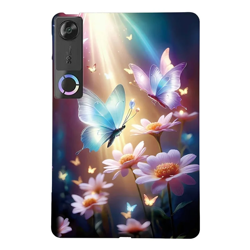 For Lenovo Legion Y700 (Gen 5) Case Pattern Printing Slim Soft TPU Tablet Cover - Butterfly Floral