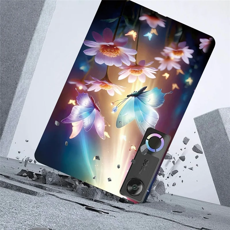 For Lenovo Legion Y700 (Gen 5) Case Pattern Printing Slim Soft TPU Tablet Cover - Butterfly Floral