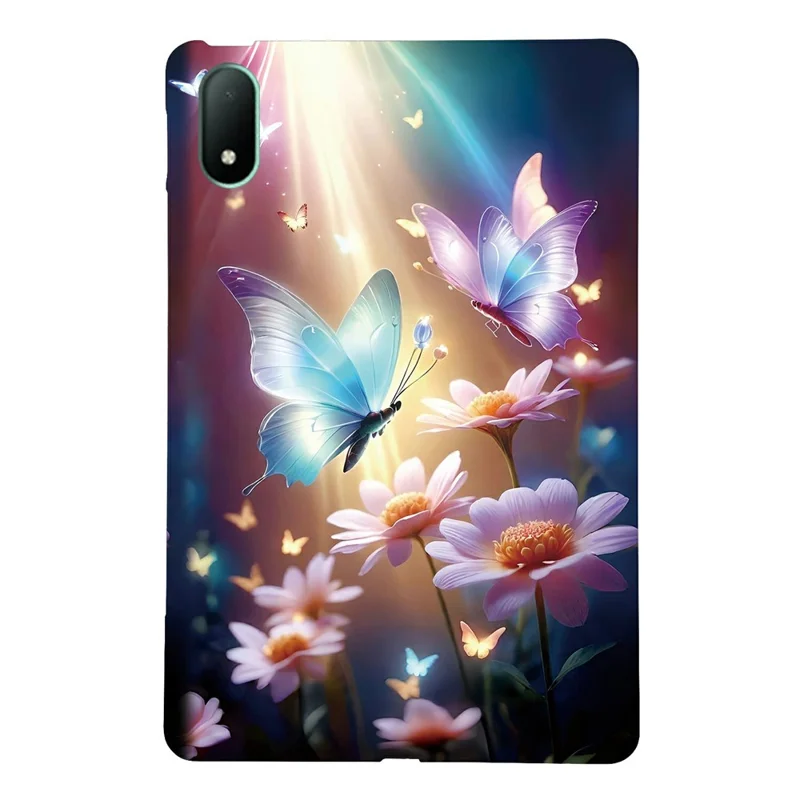 For Oppo Pad Mini Case Pattern Printing Slim Soft TPU Tablet Cover - Butterfly Floral