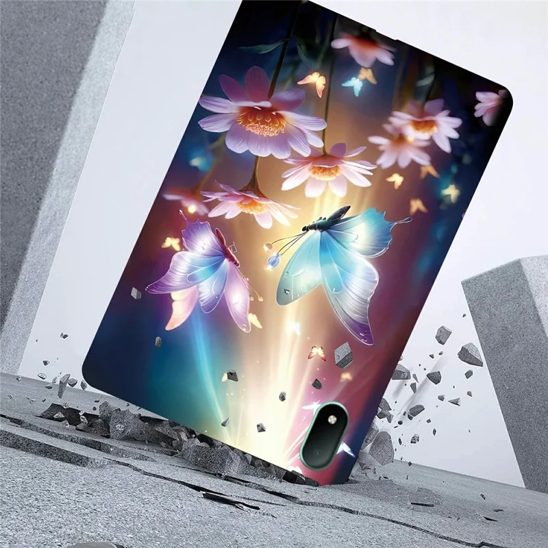 For Oppo Pad Mini Case Pattern Printing Slim Soft TPU Tablet Cover - Butterfly Floral