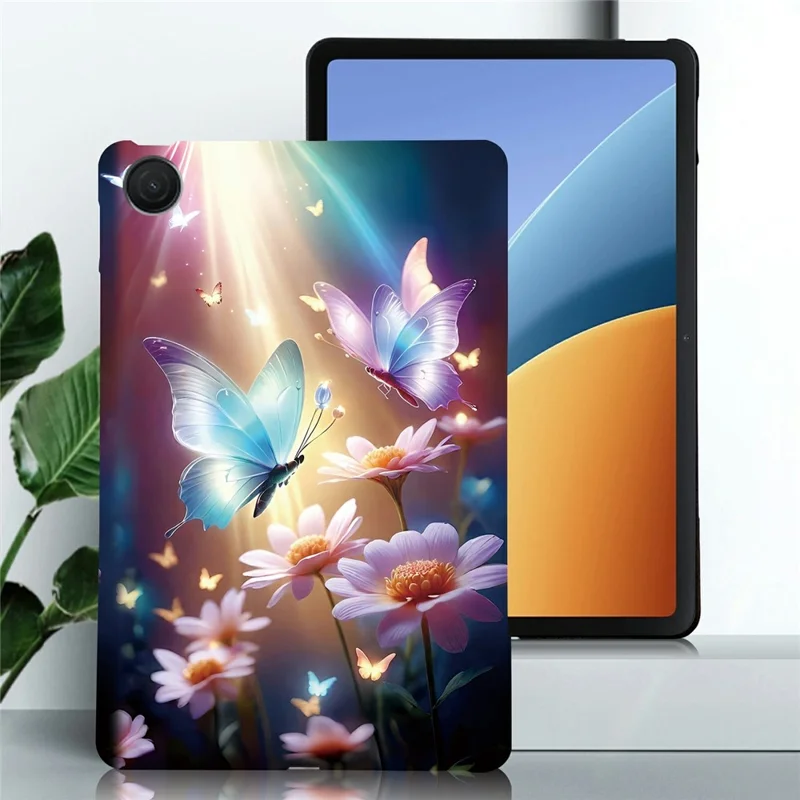 For Xiaomi Redmi Pad 2 9.7 Case Pattern Printing Slim Soft TPU Tablet Cover - Butterfly Floral