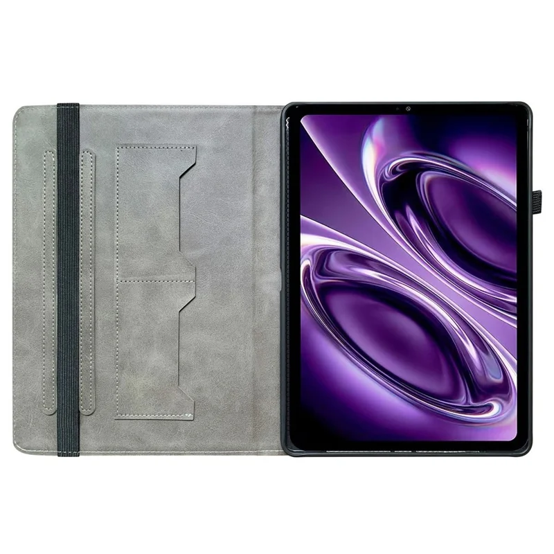 For Xiaomi Redmi K Pad 2 Leather Case Pattern Printed Stand Tablet Cover with Card Slots - Plum Blossom