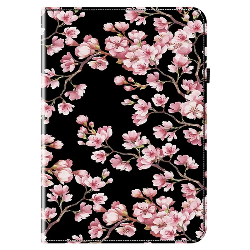 For Xiaomi Redmi K Pad 2 Leather Case Pattern Printed Stand Tablet Cover with Card Slots - Plum Blossom