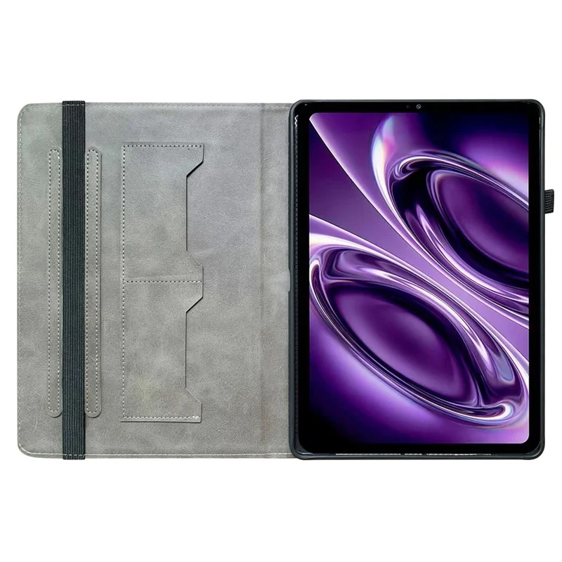 For Xiaomi Redmi K Pad 2 Leather Case Pattern Printed Stand Tablet Cover with Card Slots - Lion Head