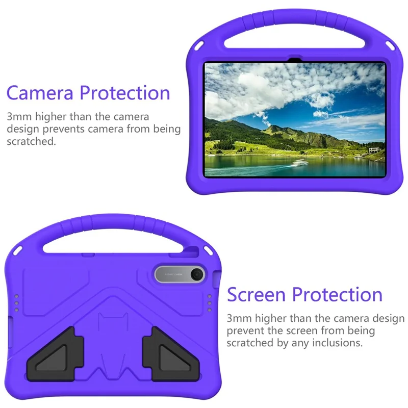 Voor Xiaomi Redmi Pad 2 9,7 / Pad 2 SE Hoesje EVA Tabletcover met Handvat Standaard Kindvriendelijk - Paars