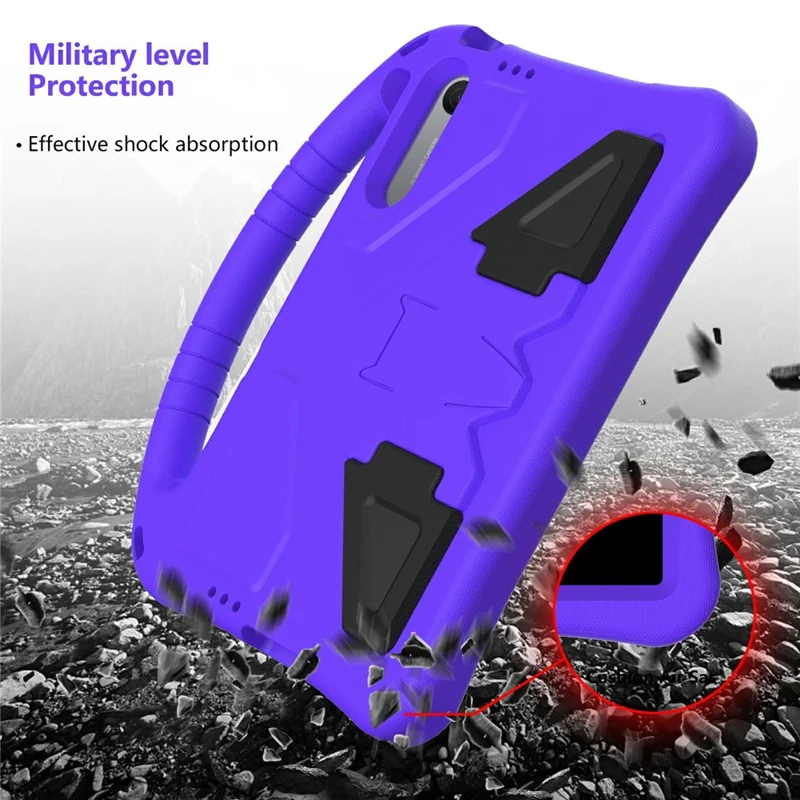 Voor Xiaomi Redmi Pad 2 9,7 / Pad 2 SE Hoesje EVA Tabletcover met Handvat Standaard Kindvriendelijk - Paars