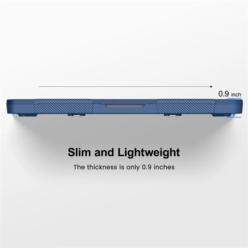 Protective Case with Metal Kickstand for MacBook Pro 14 inch (2026) / (2025) / (2024) / (2023) / (2022) / (2021) Honeycomb Cooling Design PC+TPU Laptop Cover - Navy Blue - 9