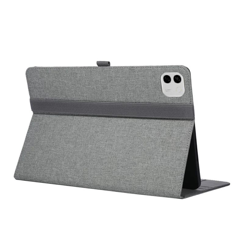Étui pour Honor MagicPad 3 Pro 12,3 avec support, porte-cartes, revêtement en cuir texturé tissu - Gris