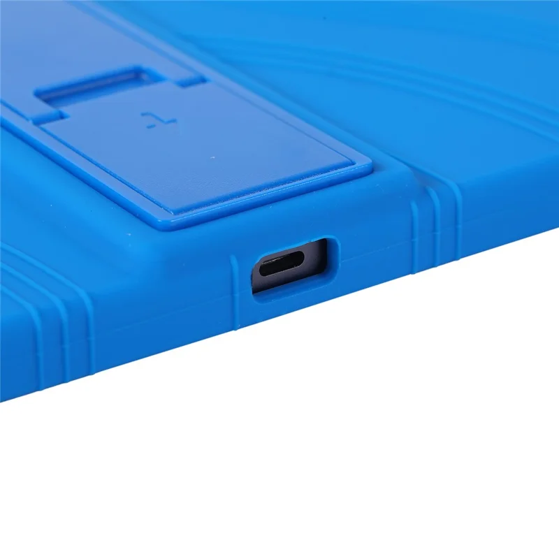 غطاء واقي قابل للطي من السيليكون لهاتف Xiaomi Redmi K Pad 2 مع حامل قابل للتعديل - أزرق