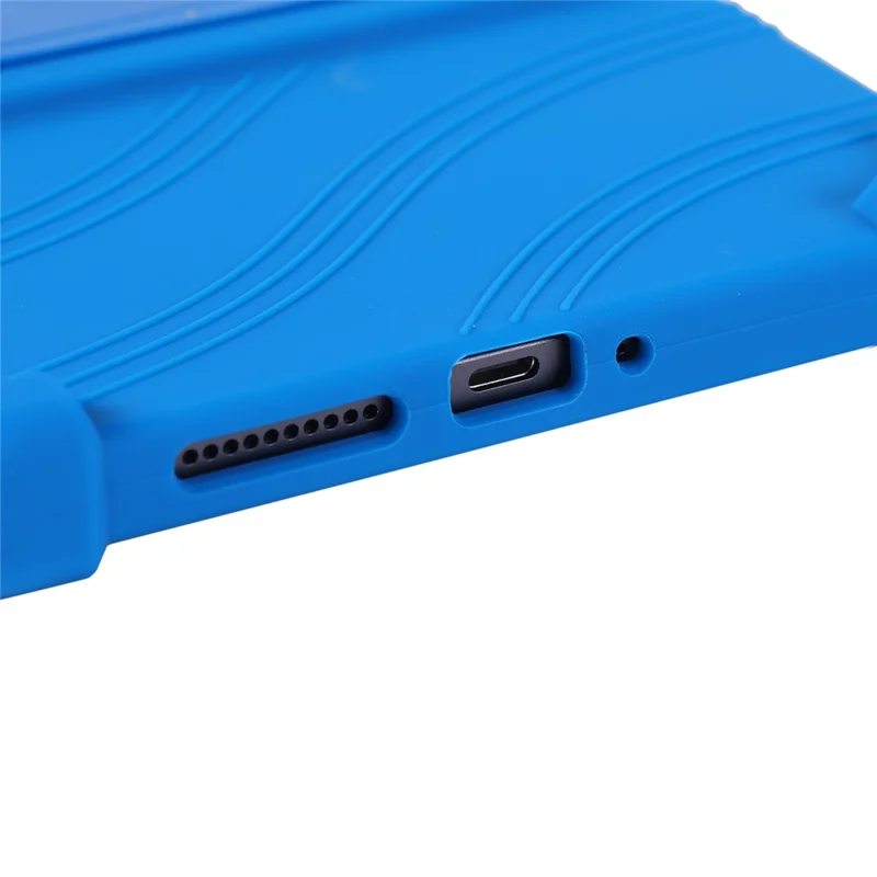 غطاء واقي قابل للطي من السيليكون لهاتف Xiaomi Redmi K Pad 2 مع حامل قابل للتعديل - أزرق