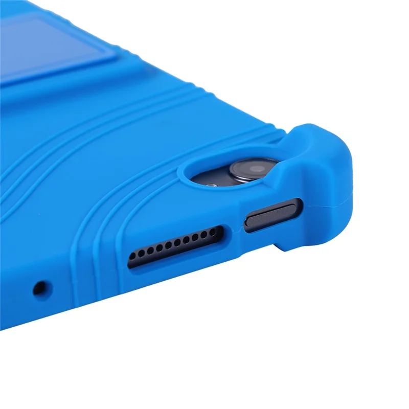 غطاء واقي قابل للطي من السيليكون لهاتف Xiaomi Redmi K Pad 2 مع حامل قابل للتعديل - أزرق