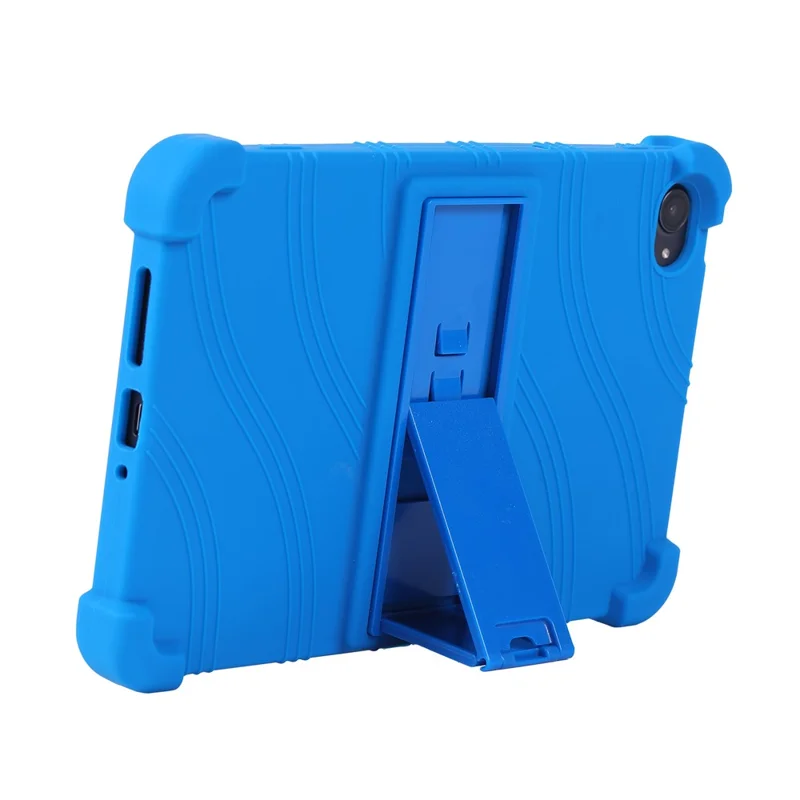 غطاء واقي قابل للطي من السيليكون لهاتف Xiaomi Redmi K Pad 2 مع حامل قابل للتعديل - أزرق