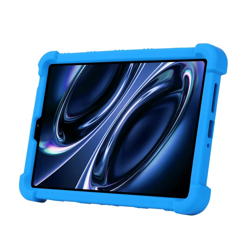غطاء واقي قابل للطي من السيليكون لهاتف Xiaomi Redmi K Pad 2 مع حامل قابل للتعديل - أزرق