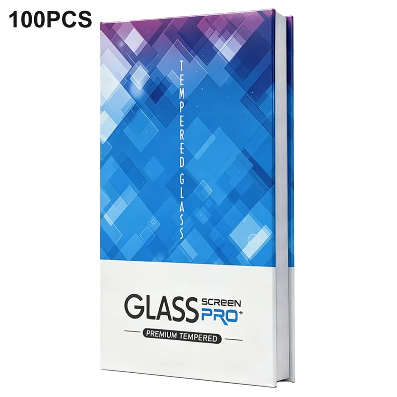 100Pcs 7 inch Tempered Glass Screen Protector Packaging Box Hard Case Bulk Wholesale Storage - Blue