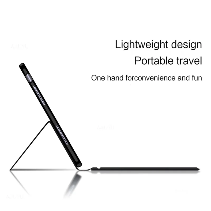 Funda de Cuero para Huawei MatePad 11.5 (2026) + Teclado con Panel Táctil Bluetooth Compatible con Retroiluminación - Negro