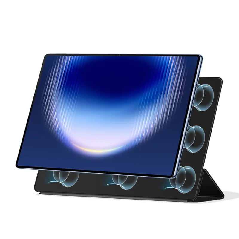 For Huawei MatePad Pro Max Y-type Stand Cover Anti-scratch Magnetic PU Leather Tablet Case - Black