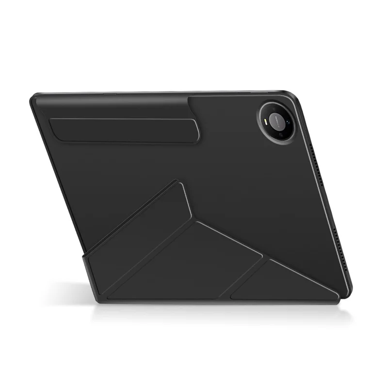 For Huawei MatePad Pro Max Y-type Stand Cover Anti-scratch Magnetic PU Leather Tablet Case - Black