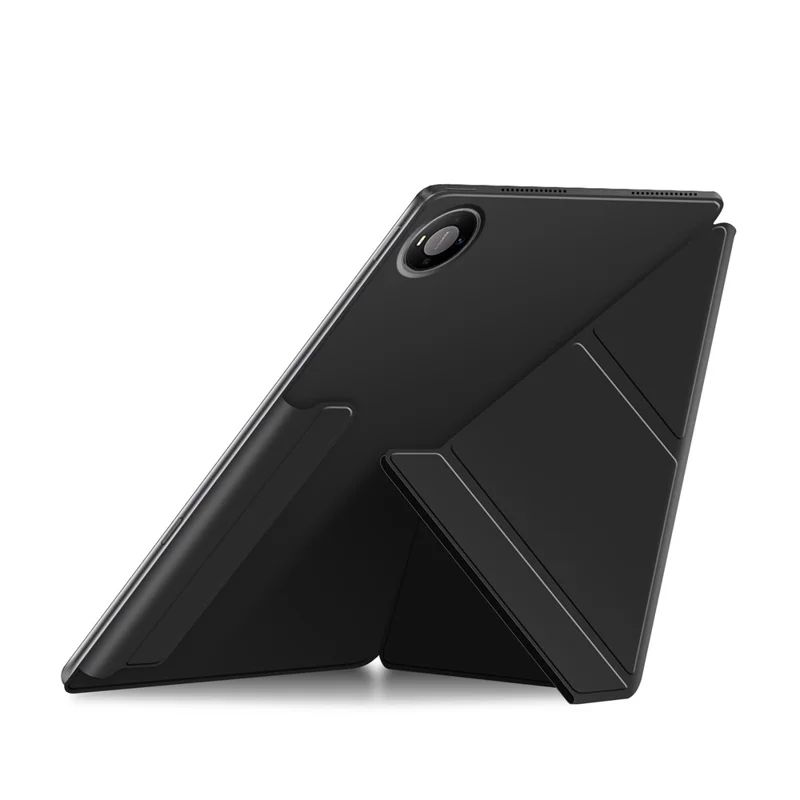 For Huawei MatePad Pro Max Y-type Stand Cover Anti-scratch Magnetic PU Leather Tablet Case - Black
