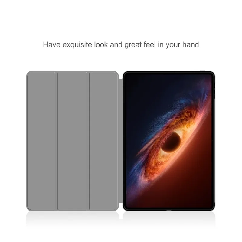 For Honor MagicPad 4 Case PU Leather TPU Back Trifold Stand Tablet Cover - Grey