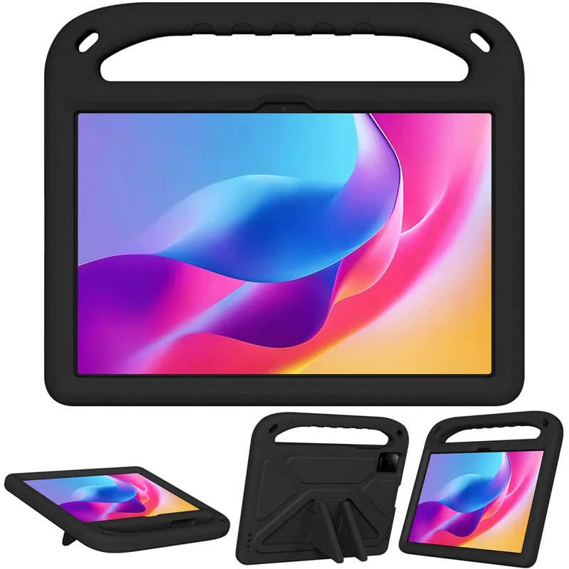 Obudowa z uchwytem ręcznym i podstawką do tabletu TCL Tab 10L Gen 4, pokrowiec EVA – Czarny