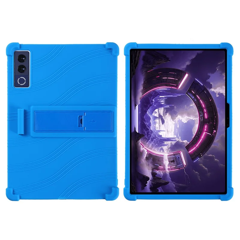 For Lenovo Legion Y900 Tablet Case Adjustable Kickstand Silicone Tablet Protective Cover - Dark Blue