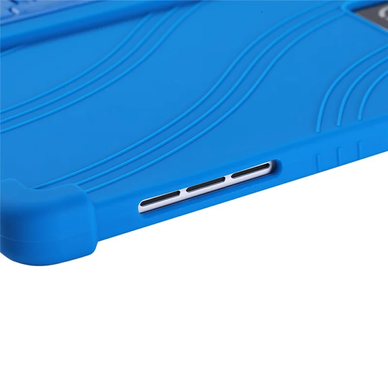 For Lenovo Legion Y900 Tablet Case Adjustable Kickstand Silicone Tablet Protective Cover - Dark Blue