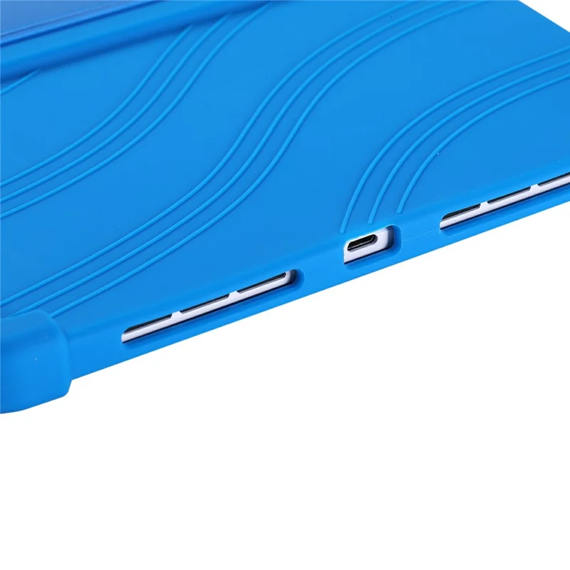For Lenovo Legion Y900 Tablet Case Adjustable Kickstand Silicone Tablet Protective Cover - Dark Blue